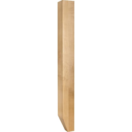 Hardware Resources 3-1/2" Wx3-1/2"Dx35-1/2"H Rubberwood Shaker Tapered Foot Post P32RW